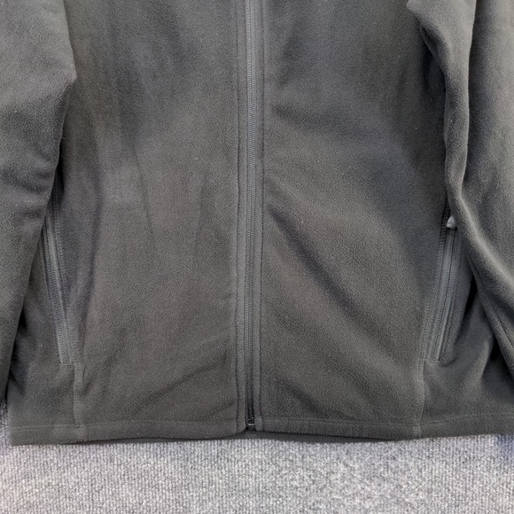 Eddie Bauer Men's Fleece Jacket Black Size M DHL Supervisory Academy Logo - Picture 7 of 13